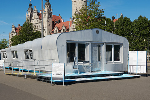 Die Halle am Ausstellungsort Leipzig